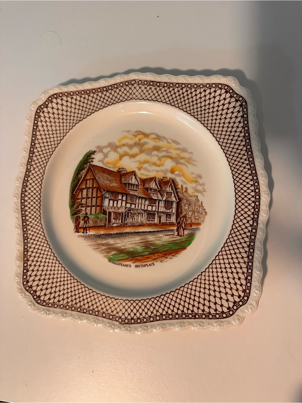 Shakespear’s birthplace Myott Son & Co plate